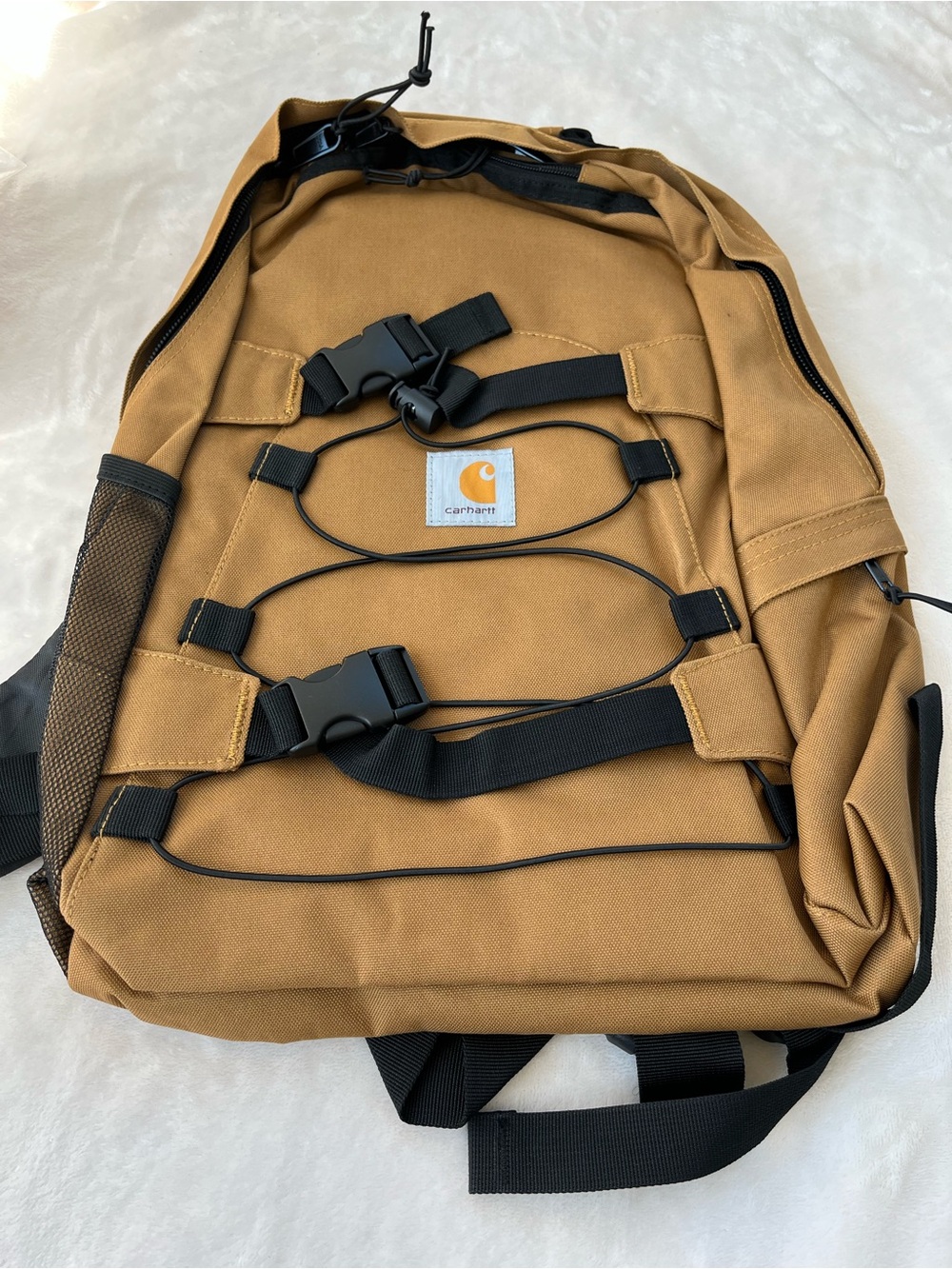Carhartt Brown Canvas Utility Backpack with Black Accents